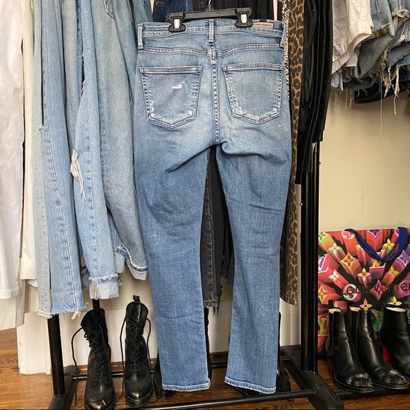 Mid wash jeans rocket crop high rise skinny - Picture 2 of 3